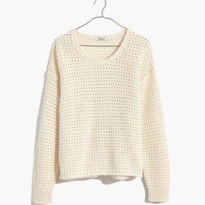 Madewell Open-Stitch Austen Pullover Sweater NWOT